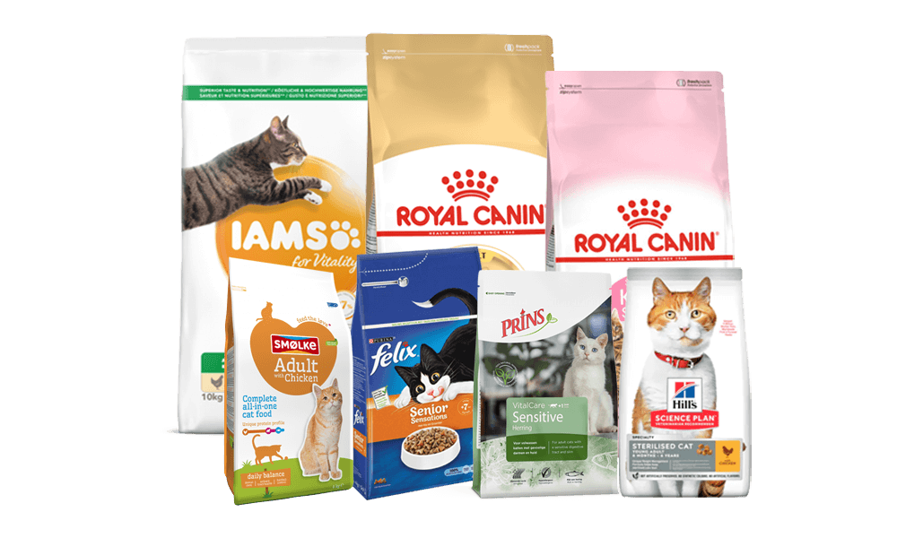 Kattenvoer aanbiedingen vergelijken